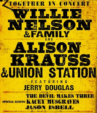 Tonight: Willie Nelson & Alison Krauss